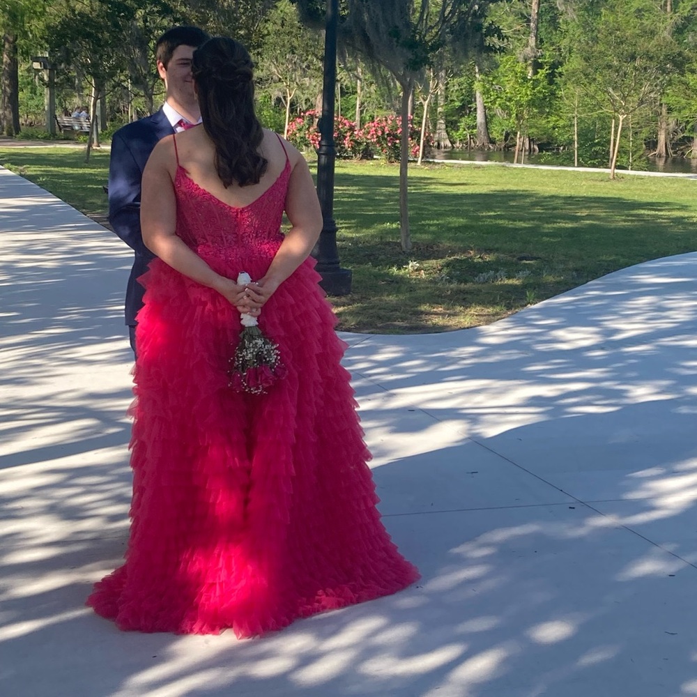Elegant Pink Prom Dress